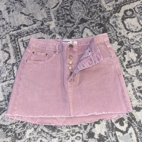 Women’s Pink Denim Skirt. USA size 8 - Picture 1 of 5